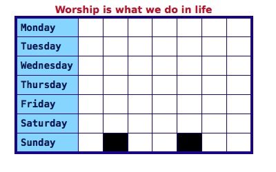 Worship 2 - not church