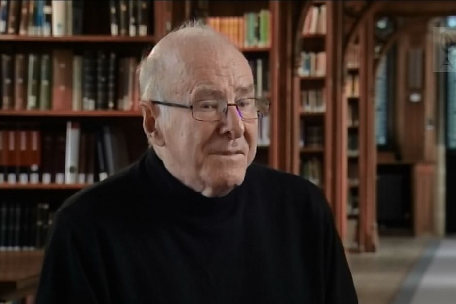 Clive James in the Old Library, Pembroke College, Cambridge (2013 - ABC tv)
