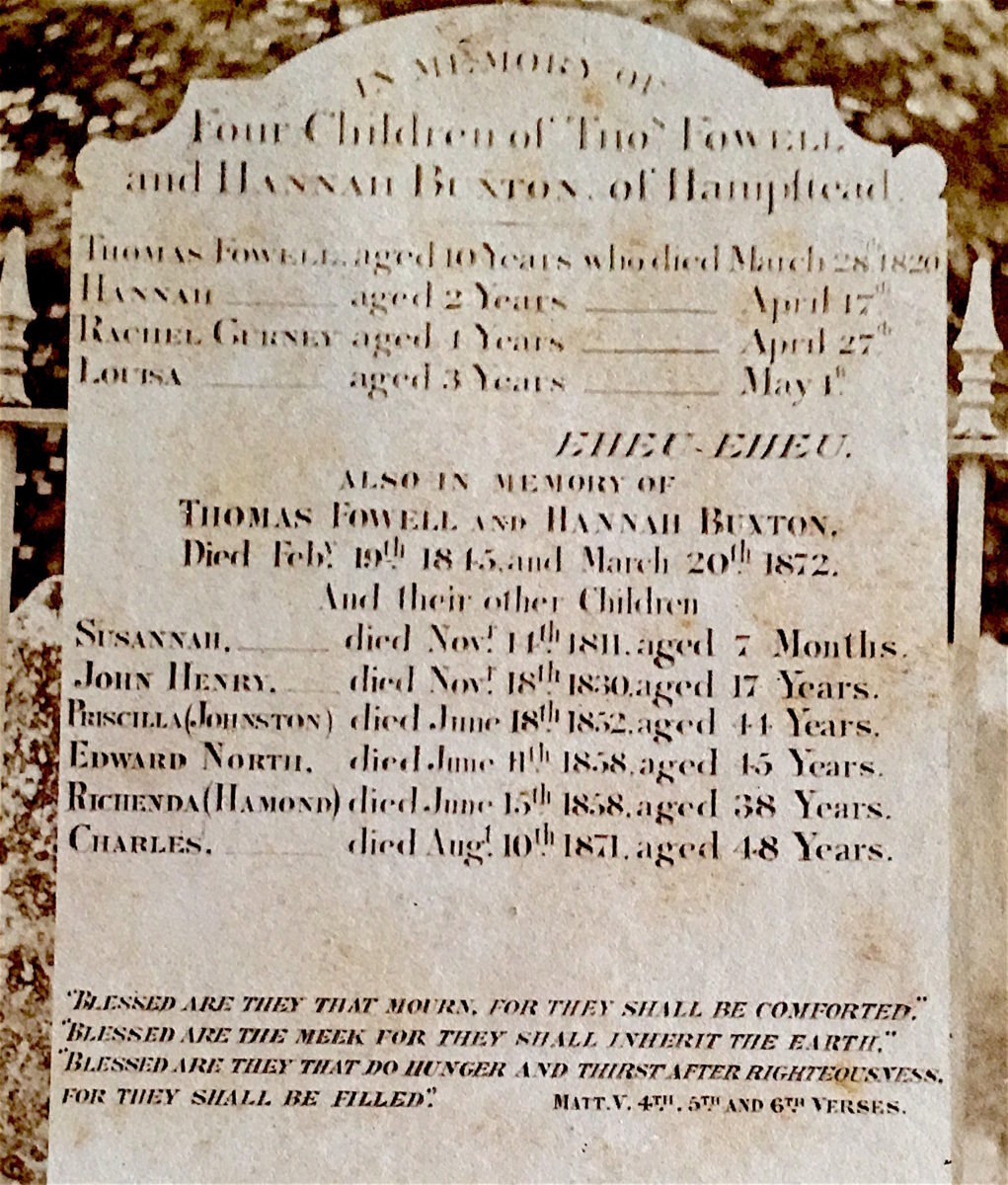 Fowell Buxton graves.jpg