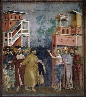 Giotto - St Francis renounces worldly goods