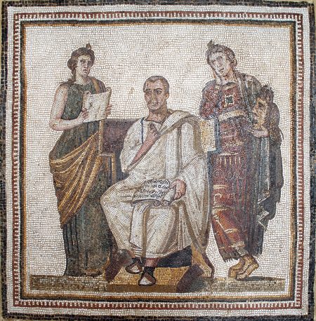 Virgil in the Bardo museum, Tunis